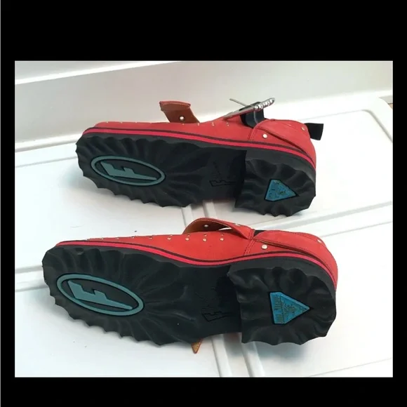 NEW John Fluevog Floyt leather slip on buckle shoes men size 5 women 7 - Picture 9 of 9